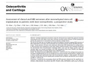 Assessment of clinical and MRI outcomes after mesenchymal stem cell implantation in patients with knee osteoarthritis: a…